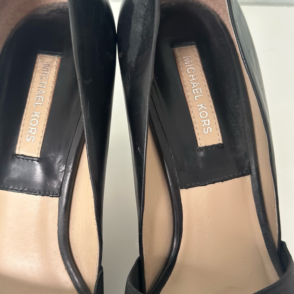 Michael Kors Black Pointed Heels - Picture 3 of 5